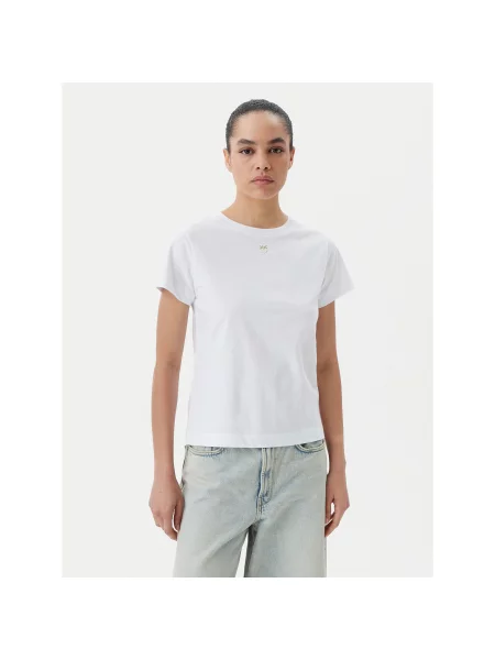 PINKO T-shirt Bussolotto Regular Fit bijela