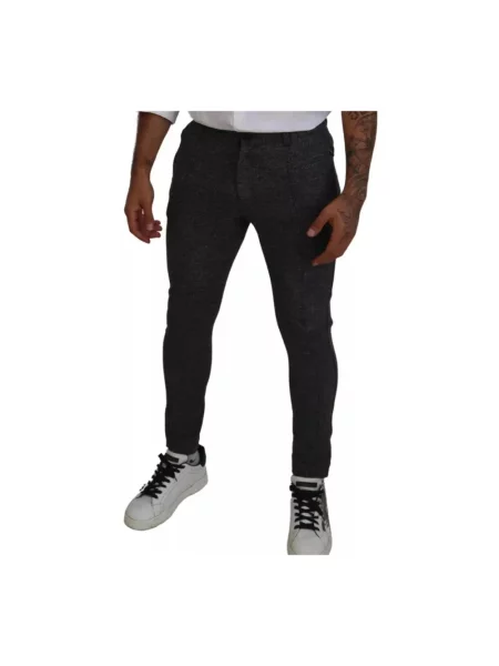 Skinny spodnie Dolce And Gabbana czarne