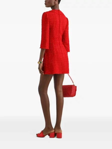 Scurt rochie Dolce & Gabbana din tweed roșu