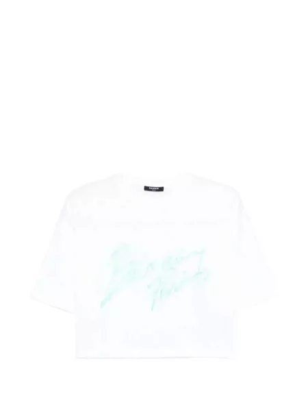 Cropp tricou Balmain alb