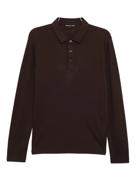 Polo Michael Kors cu broderie maro