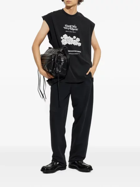Αμάνικη μπλούζα Vetements με σχέδιο μαύρο