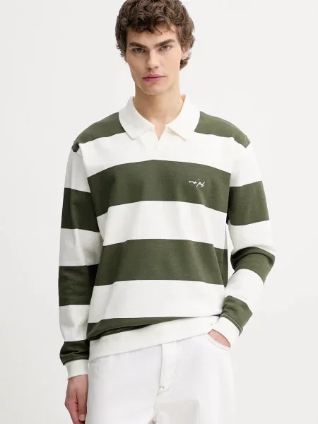 Bombažen pulover Marc O'Polo zelena