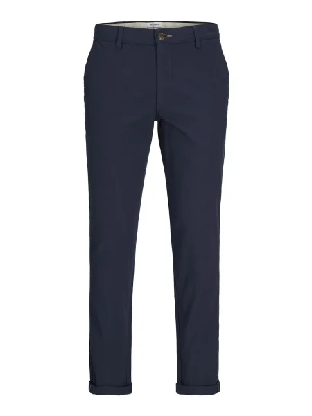JACK & JONES Chino kalhoty JPSTMarco JJFury' modrá
