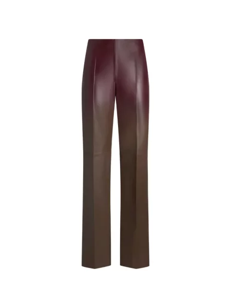 Pantaloni Etro din piele maro