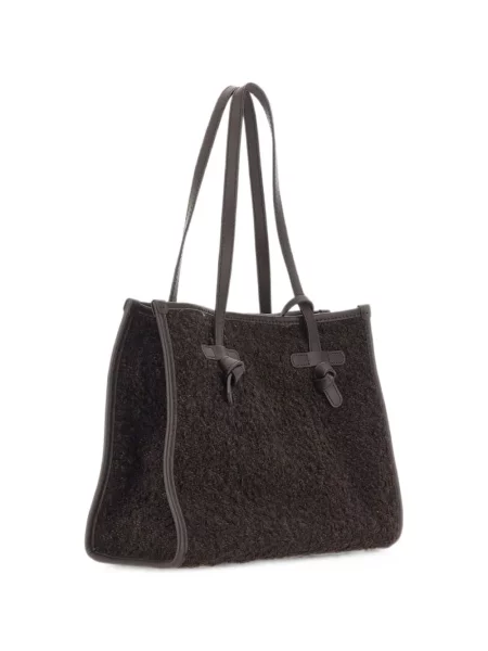 Bouclé geantă shopper Marcella Club maro