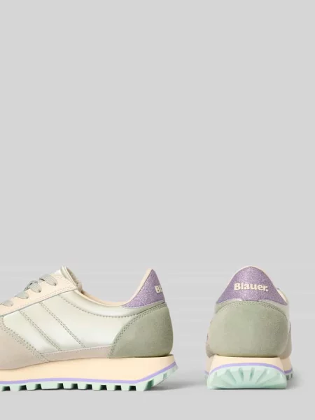 Sneakersy z miksu skóry z naszywką z logo model Millen' Blauer