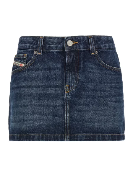 Spódnica jeansowa Diesel niebieska