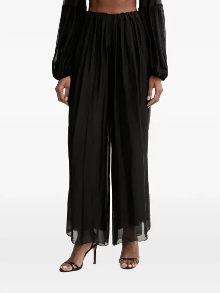 Pantaloni palazzo Haveone negru