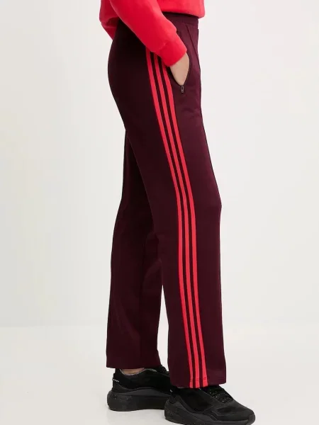 Adidas Originals spodnie dresowe GRFX Trackpants bordowy wzorzyste czerwone