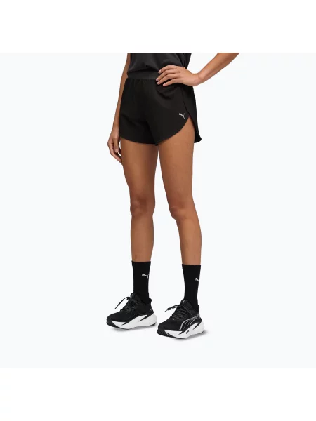 Pantaloni scurți de alergare pentru femei PUMA Dream Run 3" DryCELL puma black negru