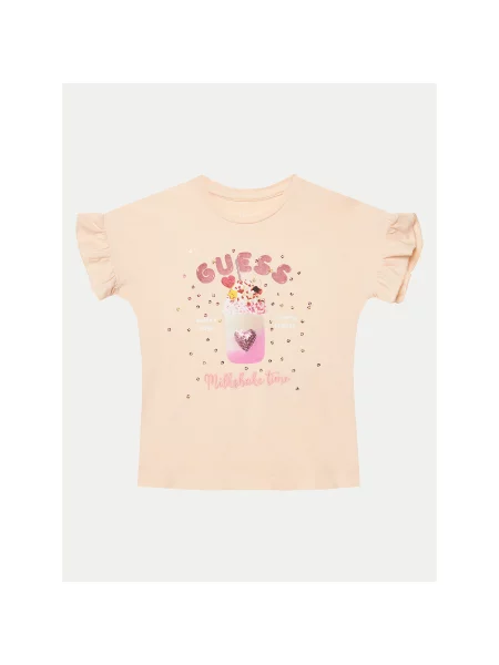 Guess T-Shirt Regular Fit ροζ