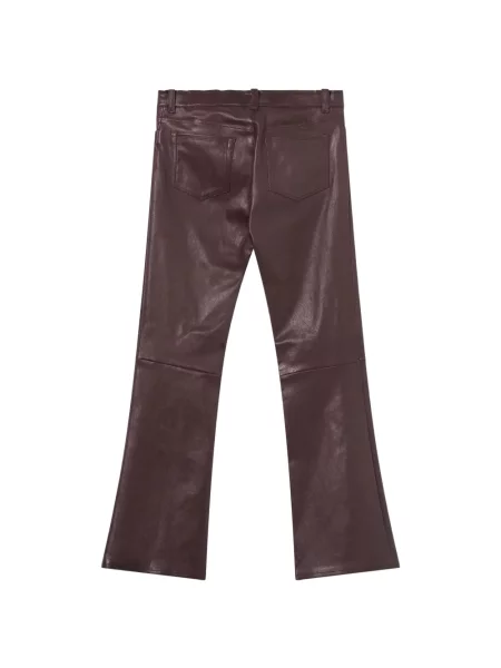 Pantaloni Stouls din piele roșu