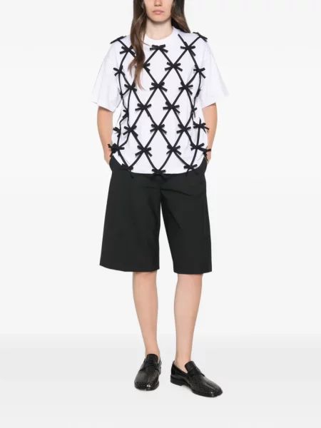 Tricou Moschino cu funde alb