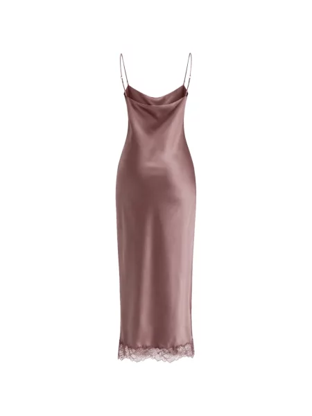 Rochie de dantelă Sablyn cu decolteu în V din dantelă roz