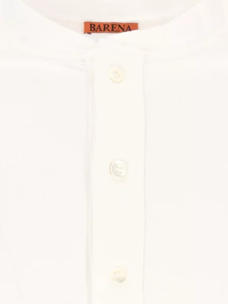 Lung tricou Barena alb