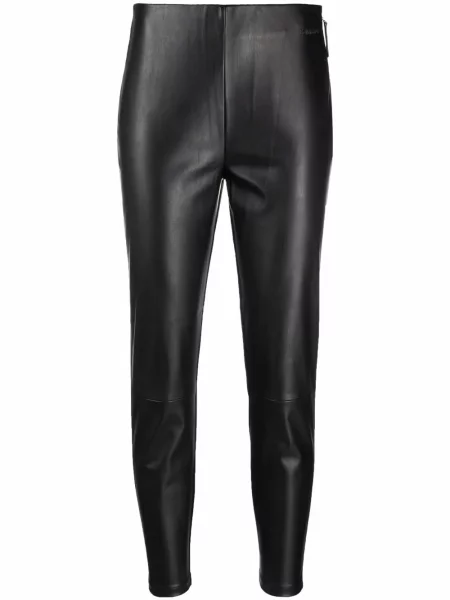 Leggings Calvin Klein din piele negru