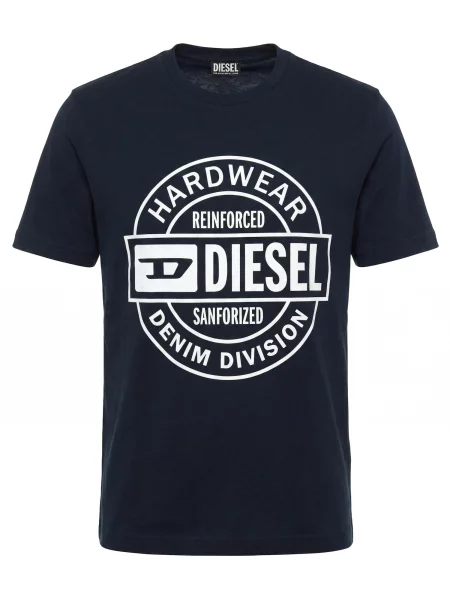 DIESEL Tricou T-JUST bleumarin