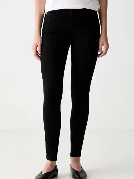 Guess blugi skinny pentru femei CURVE X negru