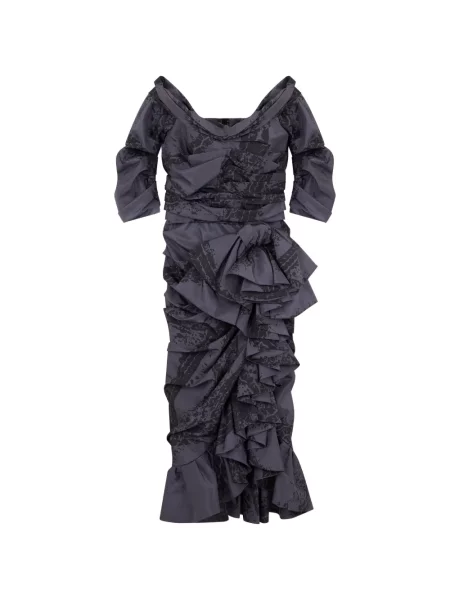 Rochie Moschino cu volane gri