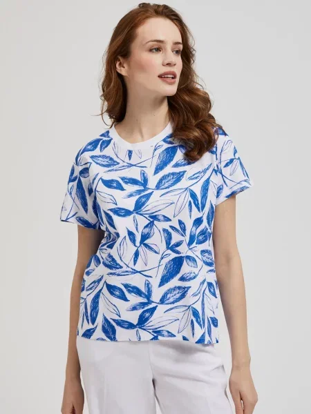 Tricou Moodo cu imagine albastru