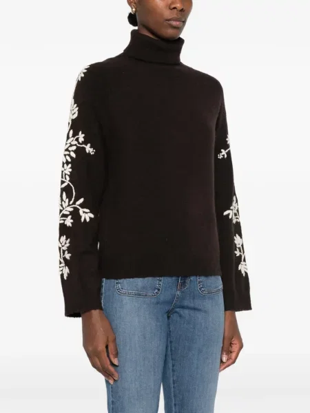 Pulover I Blues cu model floral maro