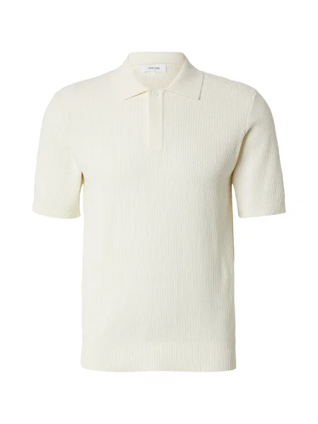 DAN FOX APPAREL Tricou Mailo murdar alb