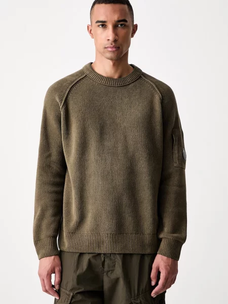 C.P. Company pulover bombažen zelena