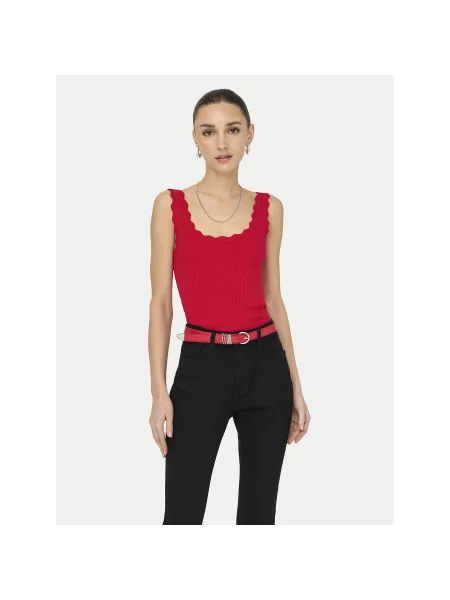 JDY Топ Nanna Slim Fit червоний