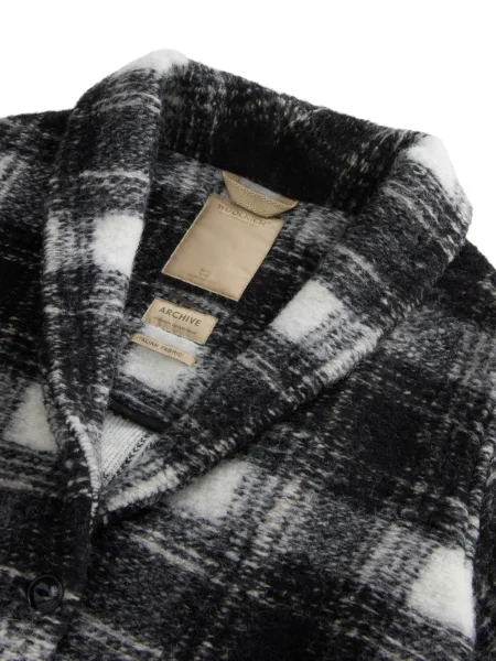 Geacă Woolrich în carouri negru
