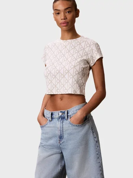 Детская футболка Calvin Klein Jeans белая