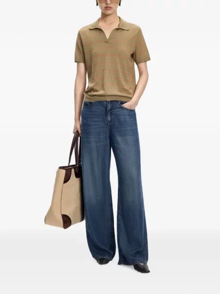 Gulerat tricou polo Jnby verde