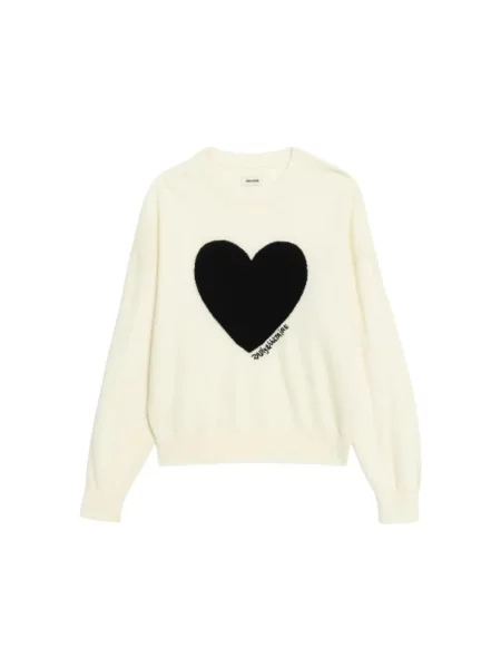Sweter Zadig & Voltaire wełniany biały