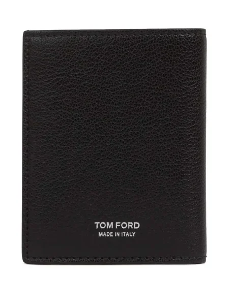 Iš natūralios odos piniginė Tom Ford juoda