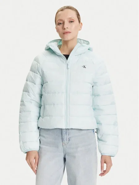Calvin Klein Jeans prešívaná bunda dámska modrá