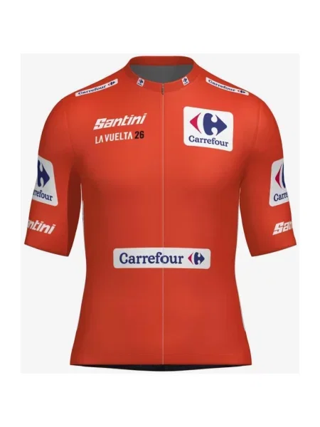 Koszulka kolarska La Vuelta Classic krótki rękaw lider klasyfikacji generalnej XS czerwony