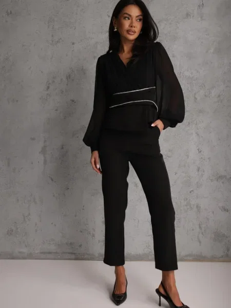 Pantaloni Dimaia negri