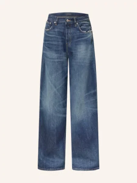 Haikure Jeansy Wide Leg Bethany blau