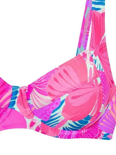 SUNSEEKER Bikinový top / pastelovo / ružová / pitaya modrá