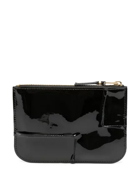 Iš natūralios odos piniginė Comme Des Garçons Wallet juoda