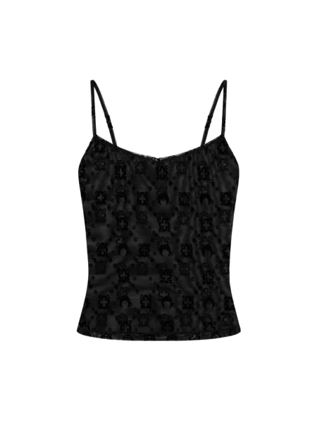 Podkoszulka Marine Serre skórzana czarna