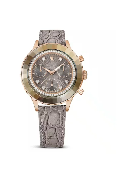 Zegarek Swarovski skórzany różowy