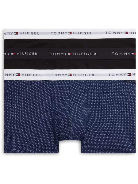 Gaćice Tommy Hilfiger s printom crna