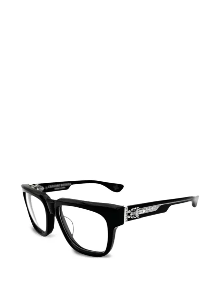 Ochelari de soare Chrome Hearts cu motiv cu inimi negru