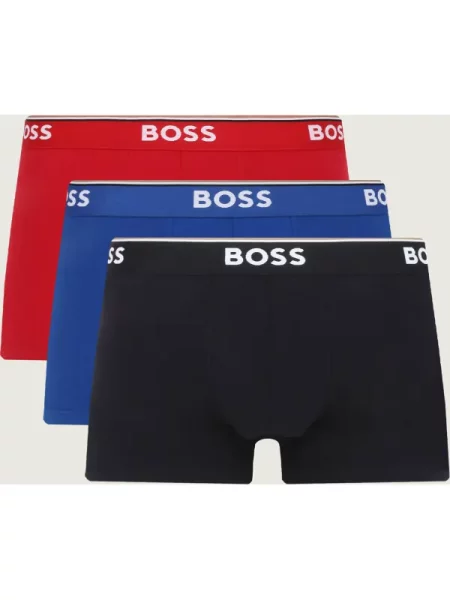 BOSS Orange Boxeri albastru / roșu alb negru