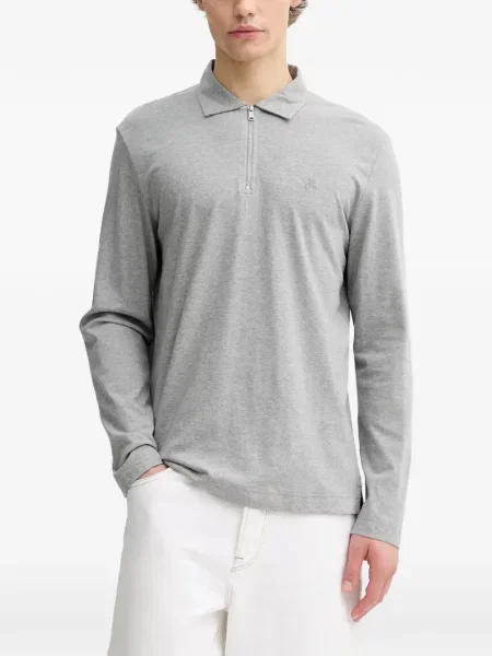 Lung tricou polo Marc O'polo gri