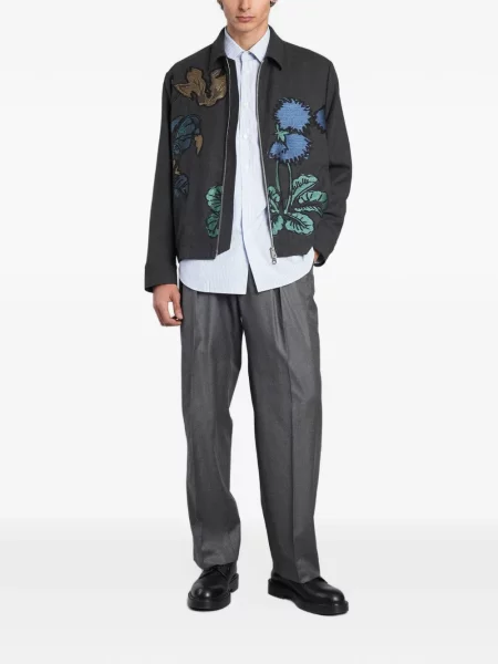 Geacă cămașă Paul Smith cu model floral gri