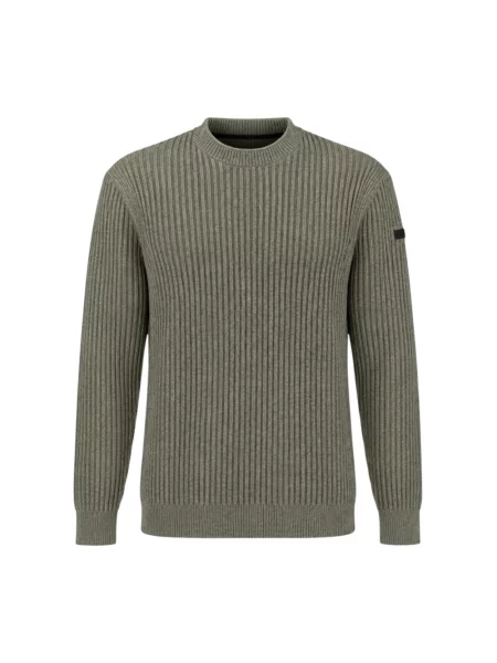 Lniany sweter Rrd zielony