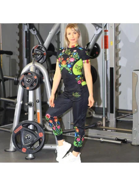 Koszulka sportowa Rashguard MMA EXTREME HOBBY FOLK czarna