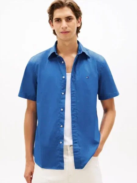 Tommy Hilfiger Cămașă Flex albastru